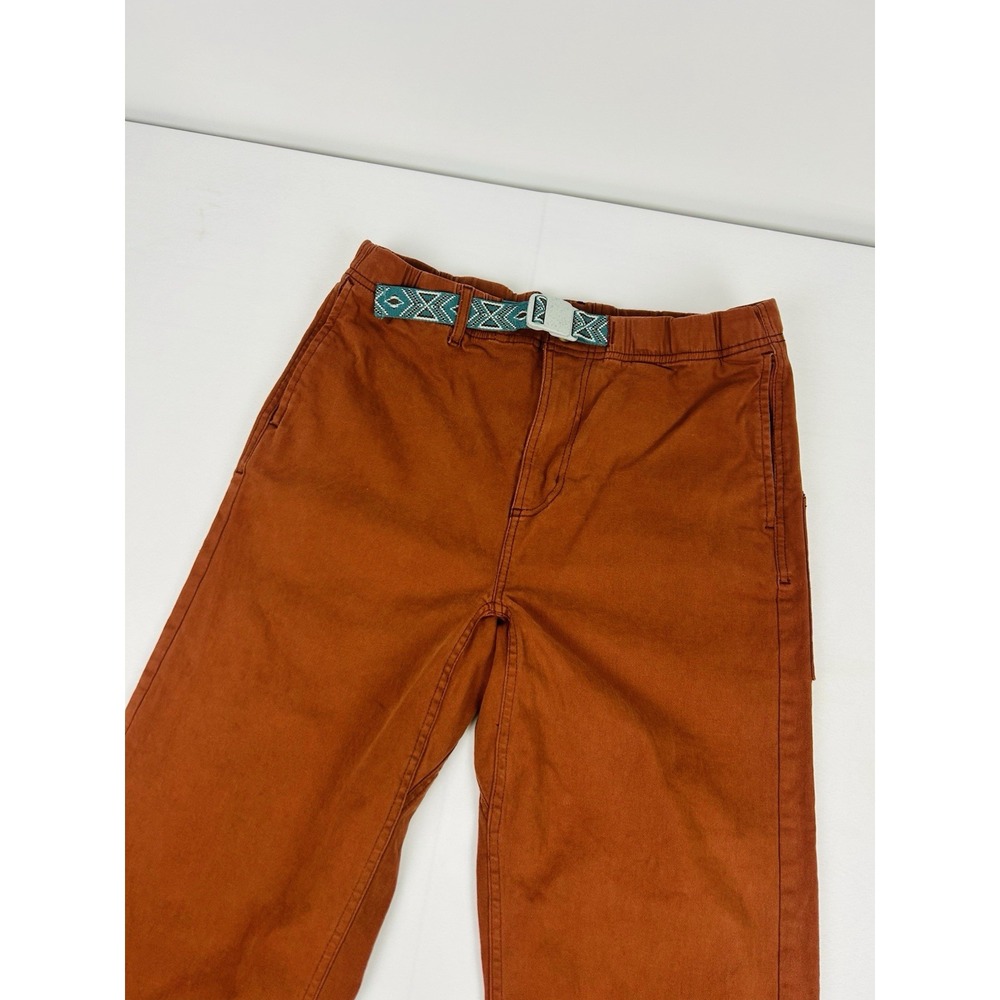 KAVU Chilliwack Women 6 Cotton Canvas Pants Hiking Climbing Outdoor Rust